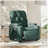 Image de Fauteuil réglable électrique tissu vert foncé