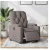 Image de Fauteuil réglable électrique tissu taupe