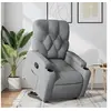 Image de Fauteuil de relaxation inclinable tissu gris clair