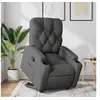 Image de Fauteuil de relaxation inclinable tissu gris foncé