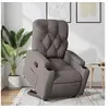 Image de Fauteuil de relaxation inclinable tissu taupe