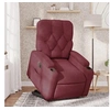 Image de stoel électrique réglable tissu bordeaux