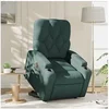 Image de stoel électrique tissu vert foncé