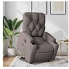 Image de stoel électrique réglable tissu taupe