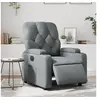 Image de Fauteuil réglable électrique similicuir gris