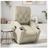 Image de Fauteuil inclinable de massage Crème Similicuir 3204780
