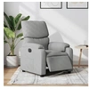 Image de Fauteuil électrique réglable tissu gris clair