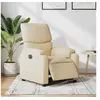 Image de Fauteuil réglable électrique tissu crème