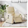 Image de Fauteuil de massage, relaxation électrique réglable tissu crème