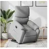 Image de Fauteuil de relaxation inclinable tissu gris clair