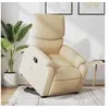 Image de Fauteuil de relaxation inclinable tissu crème