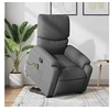 Image de Fauteuil de massage, relaxation tissu gris foncé