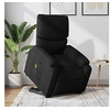 Image de Fauteuil de relaxation, massage, inclinable électrique réglable tissunoir