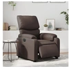 Image de Fauteuil réglable électrique similicuir marron