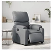 Image de Fauteuil réglable électrique similicuir gris