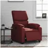 Image de Fauteuil réglable électrique similicuir bordeaux