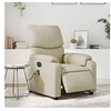 Image de Fauteuil de massage, relaxation électrique similicuir crème