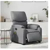 Image de Fauteuil de massage, relaxation électrique similicuir gris