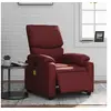 Image de Fauteuil de massage, relaxation électrique similicuir bordeaux