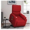 Image de Fauteuil inclinable de massage électrique rouge similicuir