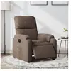 Image de Fauteuil réglable électrique tissu microfibre marron
