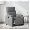 Image de Fauteuil réglable électrique tissu microfibre gris foncé