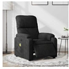 Image de Fauteuil de massage, relaxation électrique réglable tissu microfibrenoir