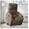 Image de Fauteuil de relaxation inclinable tissu microfibre marron