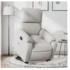 Image de Fauteuil de relaxation inclinable tissu microfibre gris clair