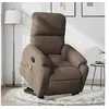 Image de Fauteuil de massage, relaxation tissu microfibre marron