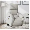 Image de Fauteuil de massage, relaxation tissu microfibre gris clair