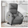 Image de Fauteuil de massage, relaxation tissu microfibre gris foncé