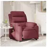 Image de Fauteuil de massage, relaxation électrique réglable tissu bordeaux