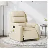 Image de Fauteuil de massage, relaxation électrique réglable tissu crème