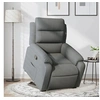 Image de Fauteuil de relaxation inclinable tissu gris foncé