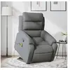 Image de Fauteuil de massage, relaxation tissu gris foncé