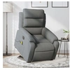 Image de Fauteuil de relaxation, massage, inclinable électrique réglable tissu gris foncé