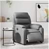 Image de Fauteuil verstelbaar elektrisch kunstleer grijs3205031