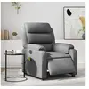 Image de Fauteuil de massage, relaxation électrique similicuir gris