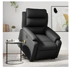 Image de Fauteuil de relaxation, massage, inclinable électrique similicuirnoir