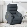 Image de Fauteuil de massage, relaxation velours gris foncé