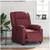 Image de Fauteuil réglable électrique similicuir bordeaux