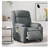 Image de Fauteuil de massage, relaxation électrique similicuir gris