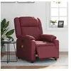 Image de Fauteuil de massage, relaxation électrique similicuir bordeaux