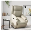 Image de Fauteuil de relaxation inclinable similicuir crème