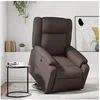 Image de fauteuil réglable similicuir marron