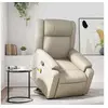 Image de Fauteuil de massage, relaxation similicuir crème
