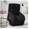 Image de Fauteuil de relaxation, massage, inclinable électrique similicuirnoir