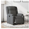 Image de Fauteuil électrique réglable tissu gris foncé