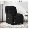 Image de Fauteuil de massage inclinable électrique Noir Tissu